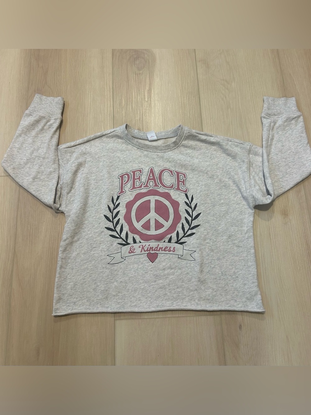 Girls Old Navy peace sign sweatshirt - size 8